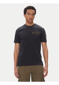 Aeronautica Militare T-Shirt 251TS2425J680 Granatowy Regular Fit. Kolor: niebieski. Materiał: bawełna