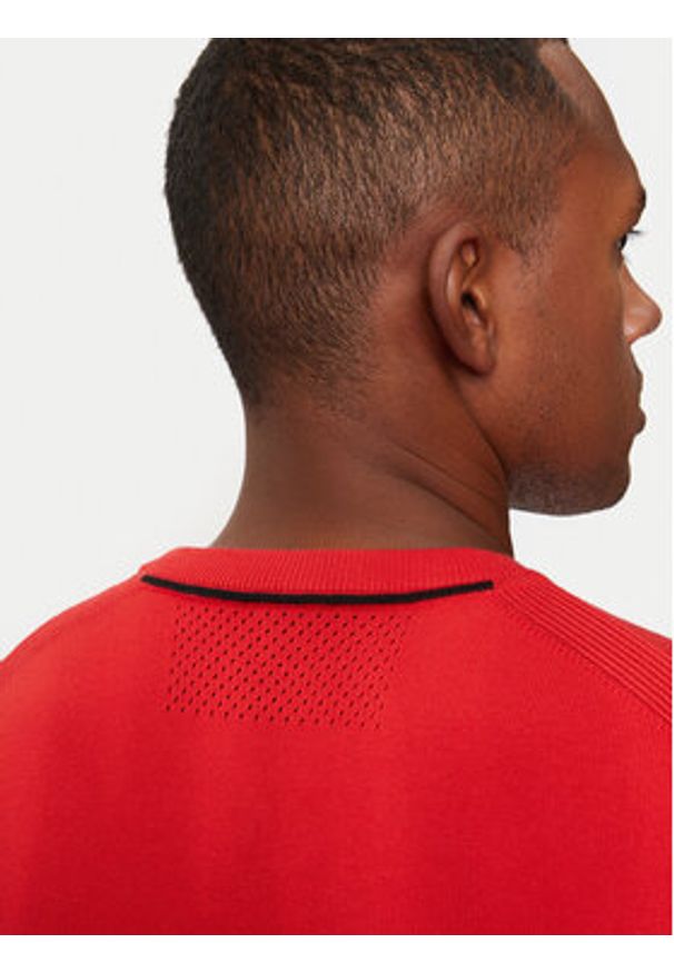 BOSS - Boss Sweter Ever-X_Cn 50498539 Czerwony Regular Fit. Kolor: czerwony. Materiał: bawełna