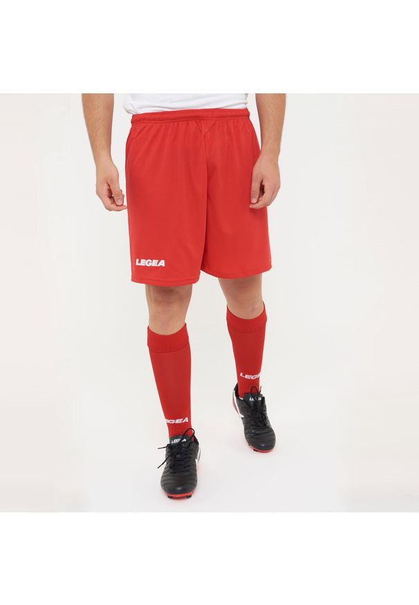 LEGEA - Krótkie Spodnie Legea Pant Taipei 0012 Dorosłych. Kolor: czerwony. Materiał: poliester. Długość: krótkie. Sezon: lato
