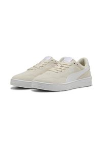 Puma - Damskie sneakersy Court Lally z zamszu PUMA Alpine Snow White. Okazja: na spotkanie biznesowe, na randkę. Kolor: biały. Materiał: zamsz