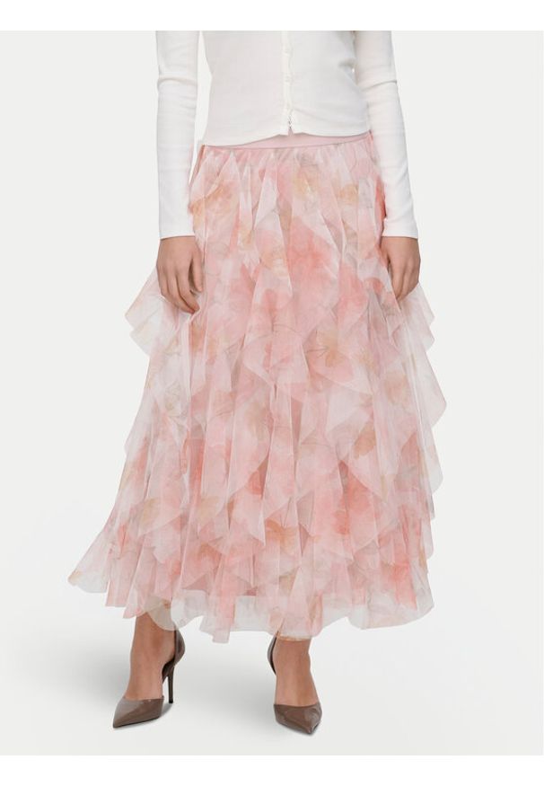 only - ONLY Spódnica tiulowa Sky 15374548 Różowy Regular Fit. Kolor: różowy. Materiał: syntetyk