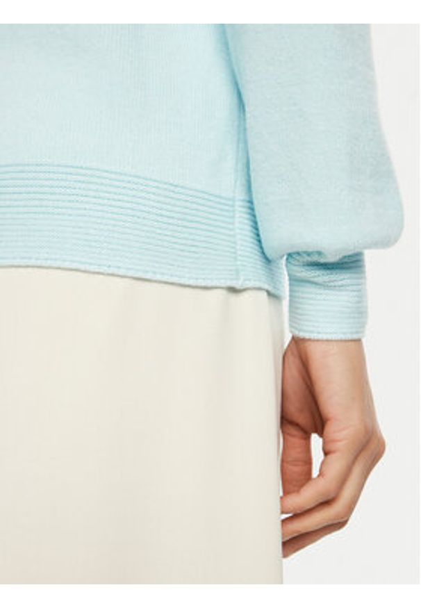 Olsen Sweter 11000585 Błękitny Regular Fit. Kolor: niebieski. Materiał: syntetyk, wiskoza