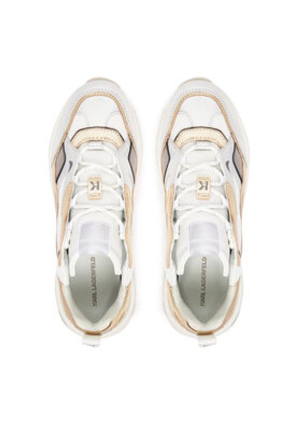 Karl Lagerfeld - KARL LAGERFELD Sneakersy KL62425A Srebrny. Kolor: srebrny. Materiał: skóra