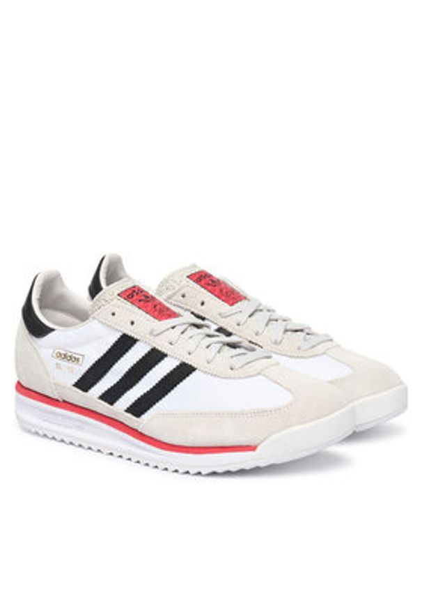 Adidas - adidas Sneakersy Sl Rs 72 JS0746 M Biały. Kolor: biały. Materiał: skóra, zamsz