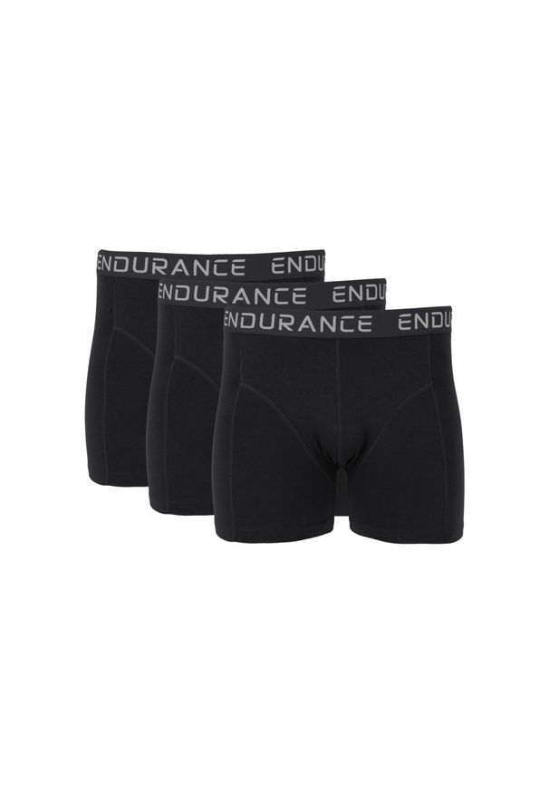 ENDURANCE - Bokserki Endurance Burke (x3). Kolor: czarny. Sport: fitness
