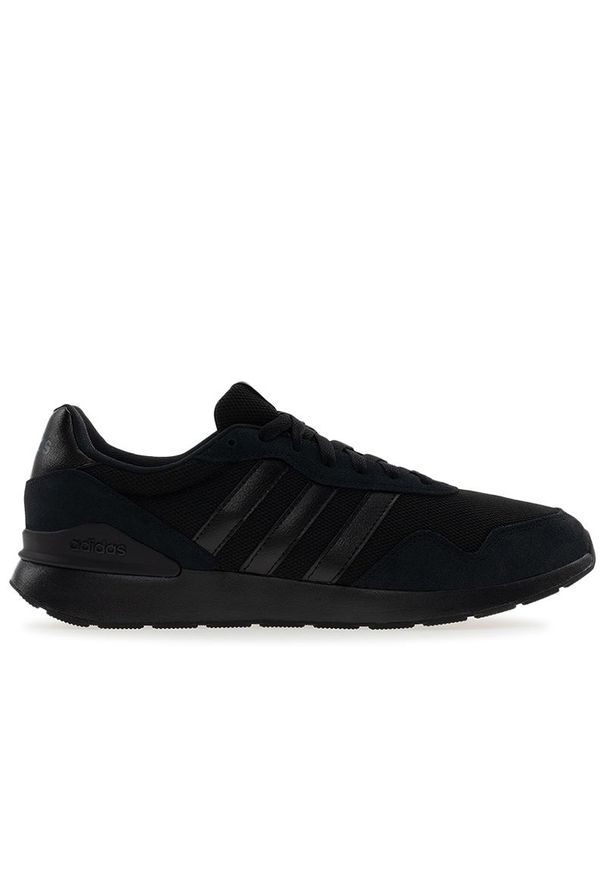Adidas - Buty męskie adidas Run 60s 4.0 JR2057 - czarne. Kolor: czarny. Materiał: zamsz, skóra, materiał, guma. Szerokość cholewki: normalna. Sport: bieganie
