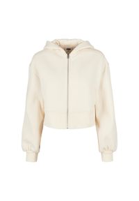 Damska krótka bluza z kapturem zapinana na zamek Urban Classics Oversized GT. Typ kołnierza: kaptur. Kolor: biały. Długość: krótkie #1