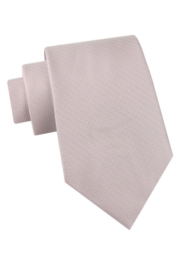 Klasyczny Krawat Męski - Chattier - Perłowy Róż. Kolor: różowy. Materiał: tkanina. Styl: klasyczny