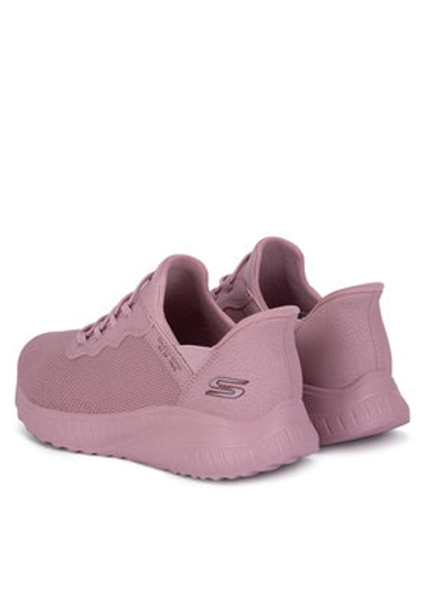 skechers - Skechers Sneakersy BOBS SQUAD CHAOS 117500 ROS Różowy. Kolor: różowy. Materiał: materiał