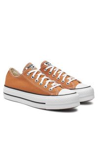 Converse Trampki Chuck Taylor All Star Lift Platform Ox A11540C Pomarańczowy. Kolor: pomarańczowy. Materiał: materiał. Obcas: na platformie #6
