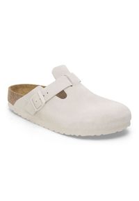 Klapki Birkenstock Boston Leve 1024731 białe. Kolor: biały. Materiał: zamsz, welur, skóra #8