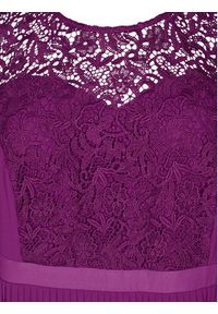 Zizzi Sukienka koktajlowa M58842A Fioletowy Regular Fit. Kolor: fioletowy. Styl: wizytowy #5