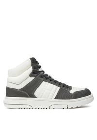 Tommy Jeans Sneakersy The Brooklyn Mid Top EM0EM01430 Czarny. Kolor: czarny. Materiał: zamsz, skóra