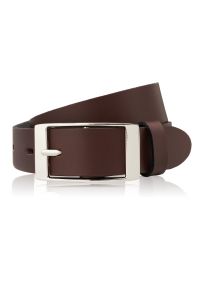 Pasek skórzany 100 cm brązowy PAOLO PERUZZI PG-02-BRS-100. Kolor: brązowy. Materiał: skóra #1