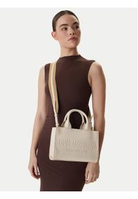 Love Moschino - LOVE MOSCHINO Torebka JC4044PP1OLE0110 Écru. Kolor: kremowy. Materiał: skórzane #1