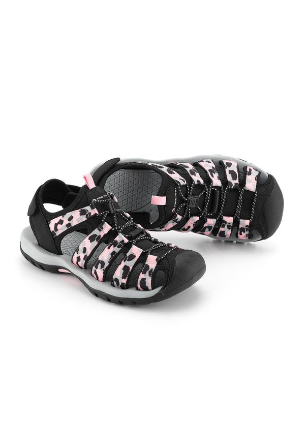 ALPINE PRO - Sandały turystyczne damskie z zakrytym noskiem Alpine Pro Awede. Kolor: różowy. Sezon: lato. Sport: turystyka piesza