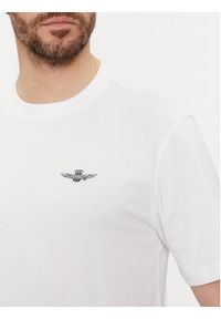 Aeronautica Militare T-Shirt 241TS2065J592 Biały Comfort Fit. Kolor: biały. Materiał: bawełna