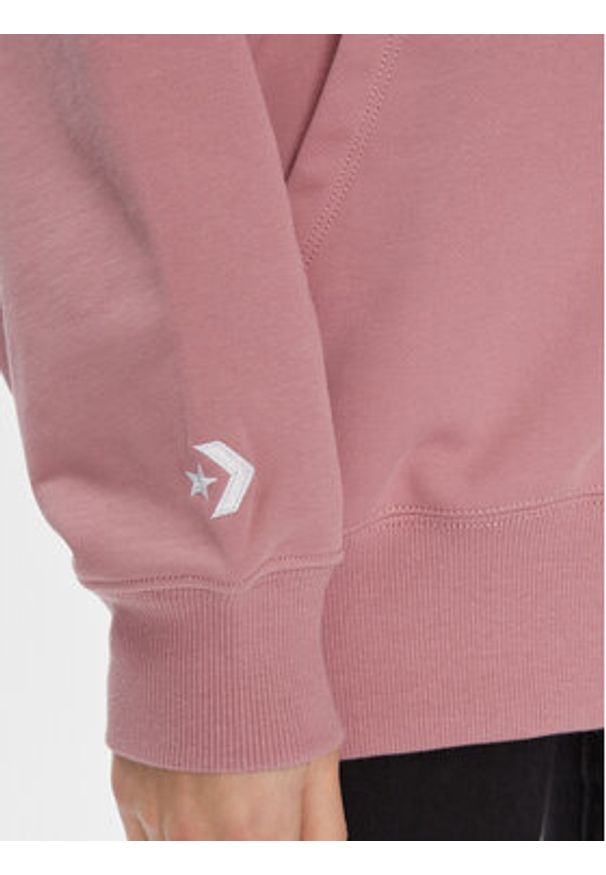 Converse Bluza Os Wordmark Fz Hoodie 10024532-A07 Różowy Regular Fit. Kolor: różowy. Materiał: bawełna