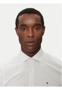 TOMMY HILFIGER - Tommy Hilfiger Koszula MW0MW36923 Biały Slim Fit. Kolor: biały. Materiał: bawełna