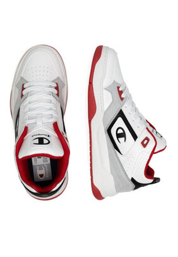 Champion Sneakersy OVERTIME MID S22274-WW012 Biały. Kolor: biały. Materiał: syntetyk, materiał