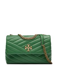 Tory Burch Torebka Kira Chevron Small Convertible Shoulder Bag 90452 Zielony. Kolor: zielony. Materiał: skórzane #1