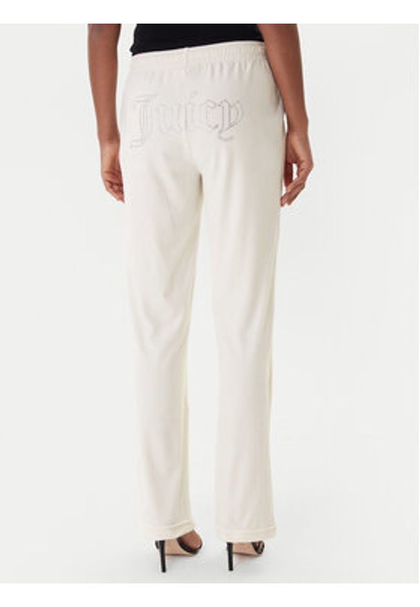 Juicy Couture Spodnie dresowe Tina JCWBJ225307 Beżowy Regular Fit. Kolor: beżowy. Materiał: syntetyk