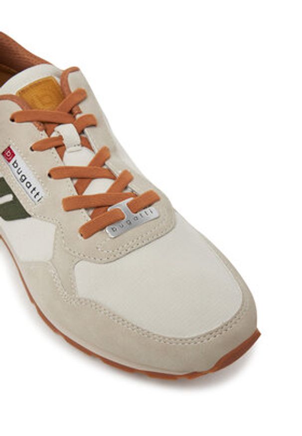 Bugatti Sneakersy 321-ASH01-5500 Écru. Materiał: skóra