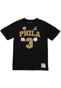 Mitchell & Ness - Koszulka Philadelphia 76ers NBA Script N&N 76ers Allen Iverson. Kolor: czarny. Sport: koszykówka #1