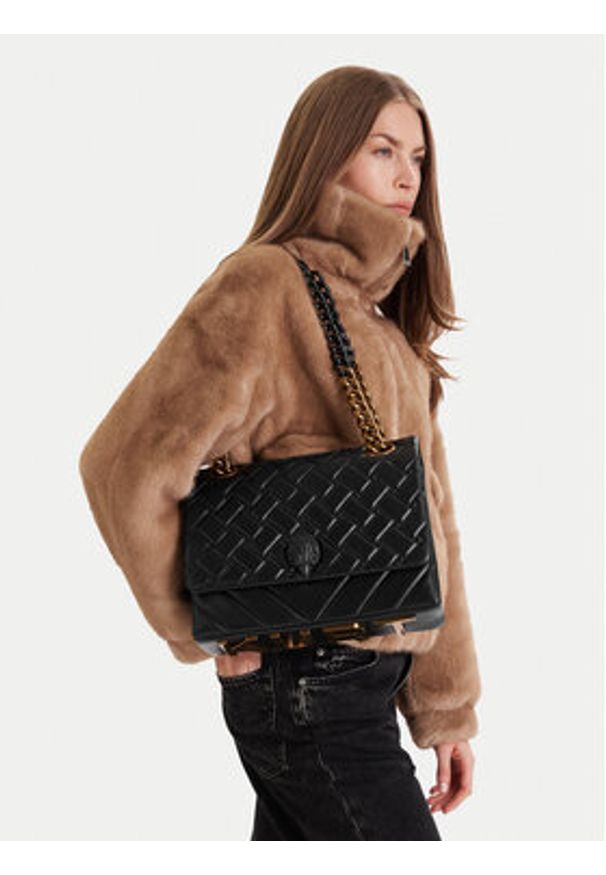 Kurt Geiger Torebka 690-Large Kensington Kurt 9959800109 Czarny. Kolor: czarny. Materiał: skórzane