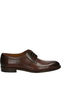 Venezia - BRĄZOWE PANTOFLE MESKIE 41253 BROWN. Kolor: brązowy. Materiał: skóra, syntetyk #1