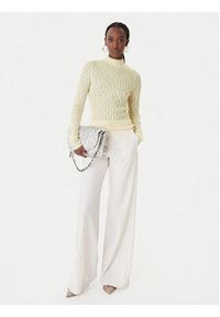 Patrizia Pepe Sweter 8K0368/K307-W409 Beżowy Regular Fit. Kolor: beżowy. Materiał: syntetyk #5
