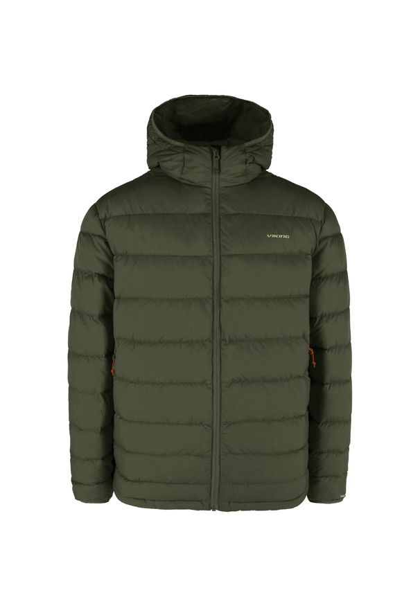 Viking - Kurtka puchowa męska VIKING Rovi. Kolor: zielony. Materiał: puch. Sport: turystyka piesza