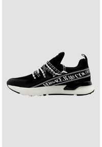 Versace Jeans Couture - VERSACE JEANS COUTURE Czarne sneakersy męskie Fondo Dynamic Dis. Sa3, Rozmiar 44. Kolor: czarny #7