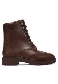 Lauren Ralph Lauren - LAUREN RALPH LAUREN Botki Alysn 802977885002 Brązowy. Kolor: brązowy. Materiał: skóra