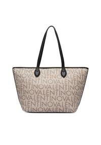 VALENTINO - Valentino Torebka Logo VBSA1F02 Beżowy. Kolor: beżowy. Materiał: skórzane #1