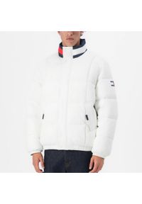 TOMMY HILFIGER - Kurtka TOMMY JEANS TJM DNA COLLAR PUFFR EXT Biały. Kolor: biały. Materiał: jeans #1