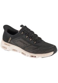 skechers - Buty sportowe Sneakersy damskie, Slip-Ins: Glide-Step Gratify - Pace. Kolor: czarny. Materiał: tkanina. Sport: turystyka piesza