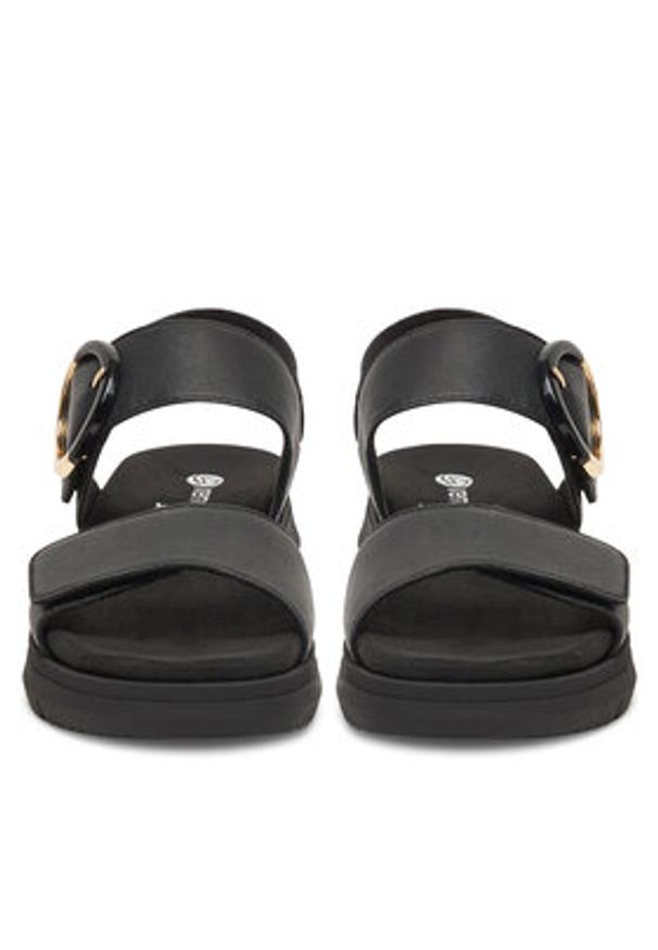 Remonte Sandały D2K50-00 Czarny. Kolor: czarny. Materiał: materiał, syntetyk