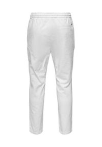 Only & Sons Spodnie materiałowe 22024966 Biały Tapered Fit. Kolor: biały. Materiał: bawełna #3