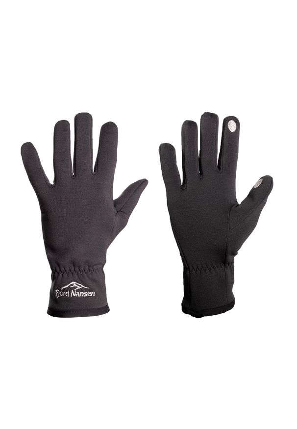 Rękawice turystyczne unisex Fjord Nansen Grip Smart. Kolor: czarny. Materiał: poliester. Sport: turystyka piesza