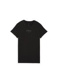 Puma - Damska koszulka Essentials Script PUMA. Kolor: czarny #1