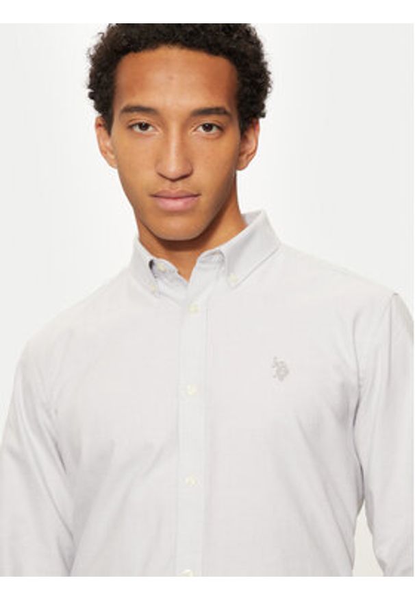 U.S. Polo Assn. Koszula MUP3516 Szary Regular Fit. Typ kołnierza: polo. Kolor: szary. Materiał: bawełna