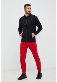 4f - 4F spodnie dresowe męskie kolor czerwony gładkie. Kolor: czerwony. Materiał: dresówka. Wzór: gładki #1
