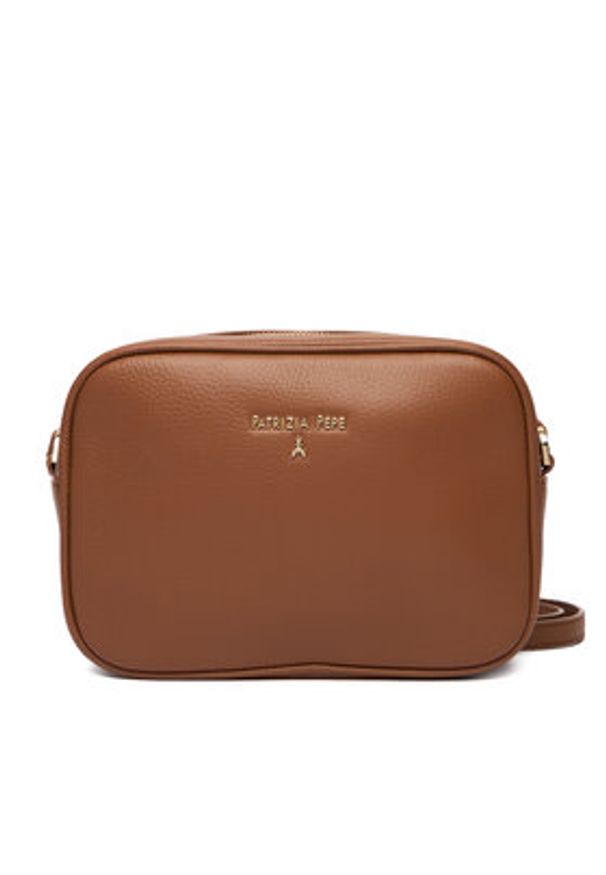 Patrizia Pepe Torebka CB8985/L001-B111 Brązowy. Kolor: brązowy. Materiał: skórzane