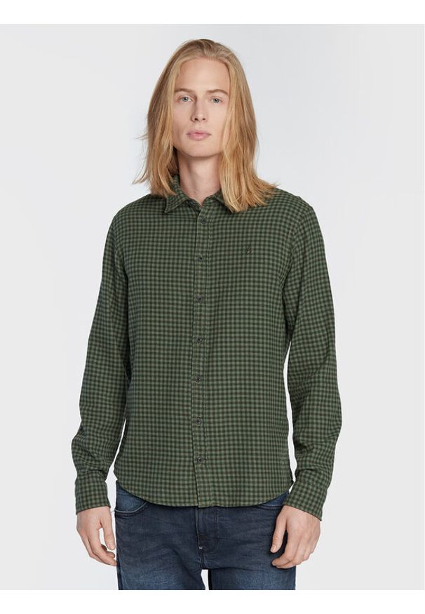 Blend Koszula 20714317 Zielony Regular Fit. Kolor: zielony. Materiał: bawełna