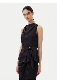 Rinascimento Bluzka CFC0019901002 Czarny Regular Fit. Kolor: czarny. Materiał: syntetyk
