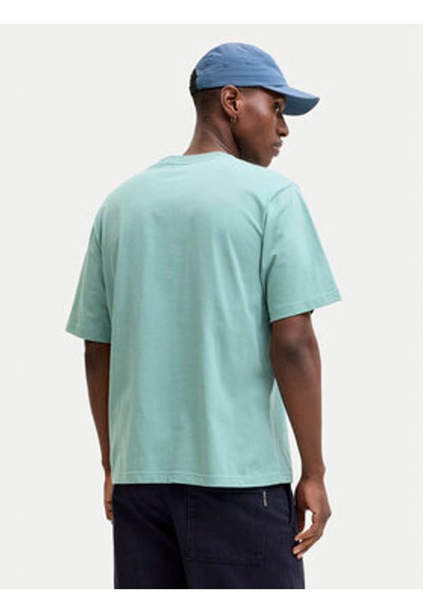 Jack & Jones T-Shirt Earchive 12287990 Turkusowy Regular Fit. Kolor: turkusowy. Materiał: bawełna