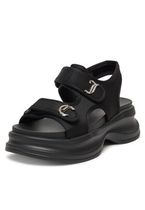 Juicy Couture Sandały WSS21516-01 Czarny. Kolor: czarny. Materiał: materiał