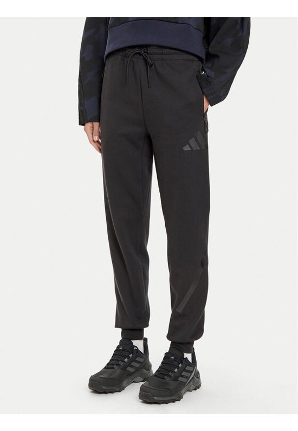 Adidas - adidas Spodnie dresowe Z.N.E. JE7842 Czarny Regular Fit. Kolor: czarny. Materiał: syntetyk, bawełna