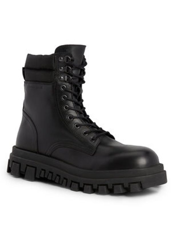 Tommy Jeans Trapery Tjm Elevated Outsole Boot EM0EM01251 Czarny. Kolor: czarny. Materiał: skóra